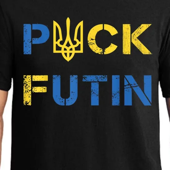 Puck Futin, I Stand With Ukraine, Support Ukraine Pajama Set