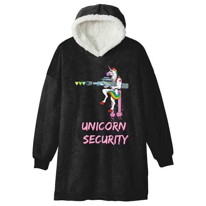 Unicorn Security Hooded Wearable Blanket