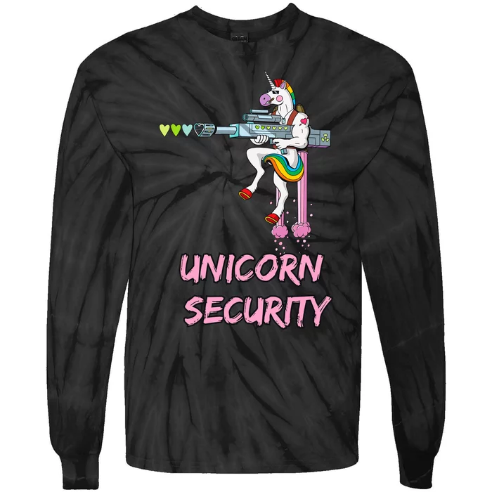 Unicorn Security Tie-Dye Long Sleeve Shirt