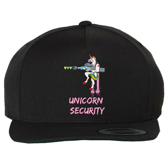 Unicorn Security Wool Snapback Cap