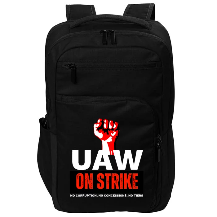 Uaw Strike United Auto Workers Union Strike Gift Walkout Red Impact Tech Backpack