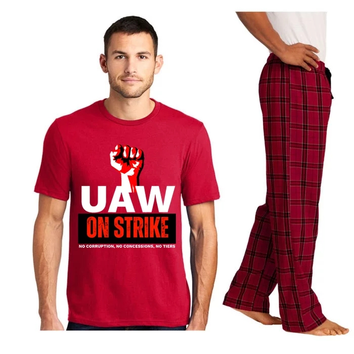 Uaw Strike United Auto Workers Union Strike Gift Walkout Red Pajama Set