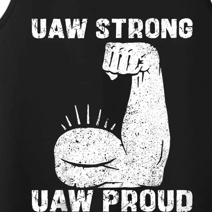 Uaw Strong Uaw Proud Union Pride Uaw Laborer Worker Performance Tank