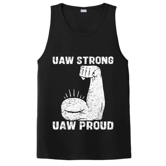 Uaw Strong Uaw Proud Union Pride Uaw Laborer Worker Performance Tank