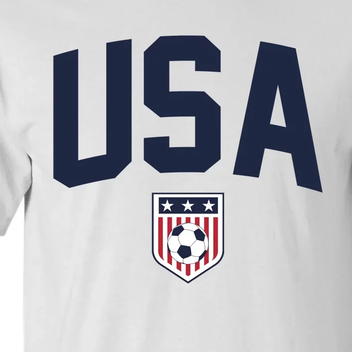 United States USA Soccer Flag American Flag Football Jersey Tall T-Shirt