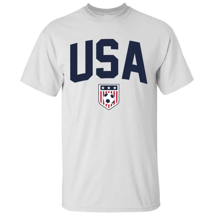 United States USA Soccer Flag American Flag Football Jersey Tall T-Shirt