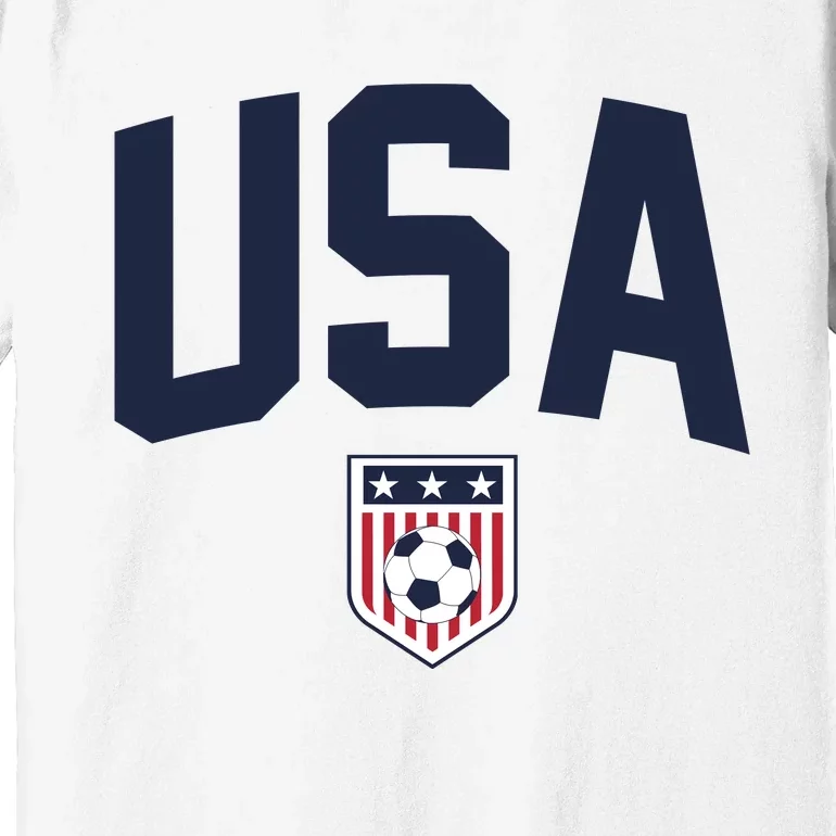 United States USA Soccer Flag American Flag Football Jersey Premium T-Shirt