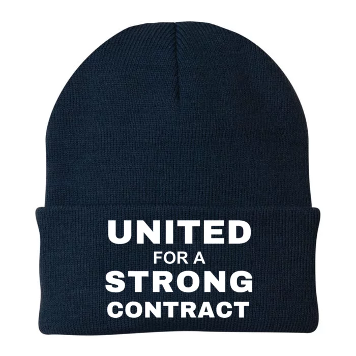 UAW Strike United For A Strong Contract Knit Cap Winter Beanie