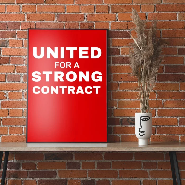 UAW Strike United For A Strong Contract Poster