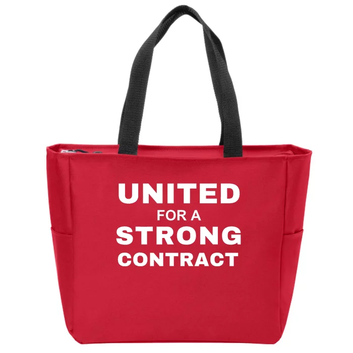 UAW Strike United For A Strong Contract Zip Tote Bag