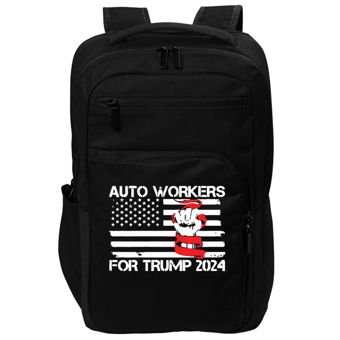 Uaw Strong Uaw Proud Union Pride Auto Workers For Trump Impact Tech Backpack