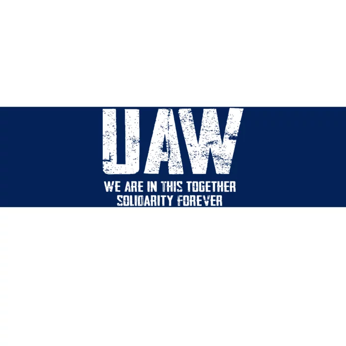 Uaw Strike United Auto Workers Union Uaw Strong Red Bumper Sticker