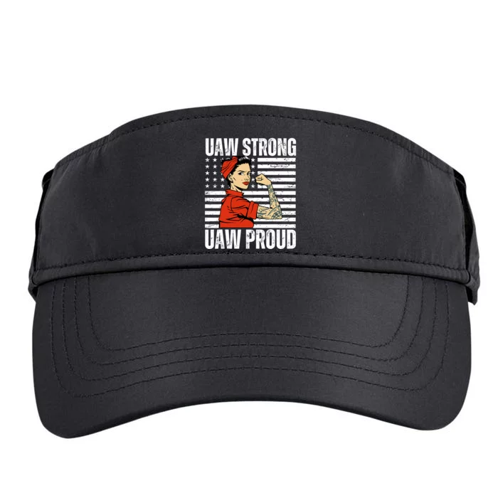 Uaw Strong Uaw Proud Union Pride Uaw Laborer Worker Adult Drive Performance Visor