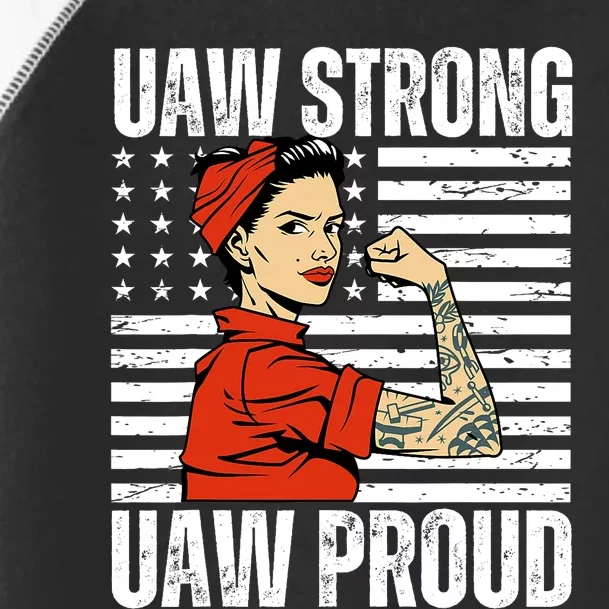 Uaw Strong Uaw Proud Union Pride Uaw Laborer Worker Toddler Fine Jersey T-Shirt