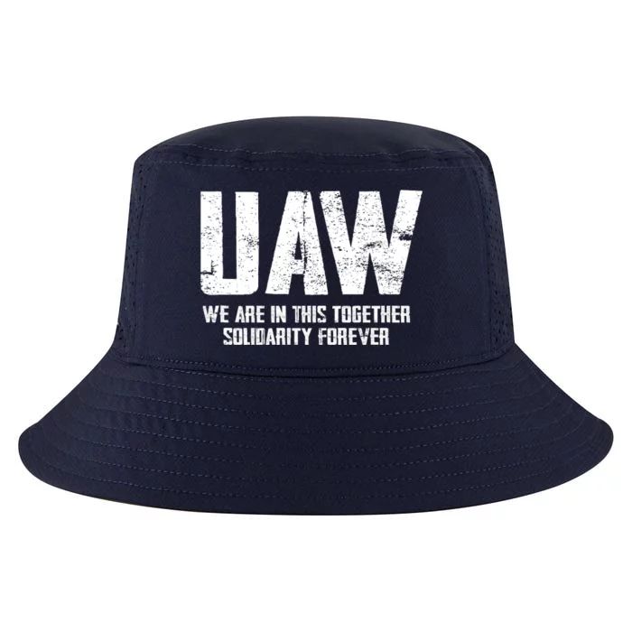 UAW Strike United Auto Workers Union UAW Strong Red T Cool Comfort Performance Bucket Hat