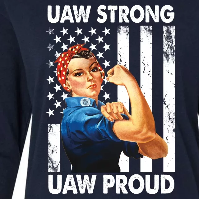 Uaw Strong Uaw Proud Union Member Strong Womens Cotton Relaxed Long Sleeve T-Shirt