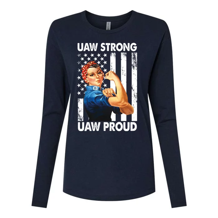 Uaw Strong Uaw Proud Union Member Strong Womens Cotton Relaxed Long Sleeve T-Shirt