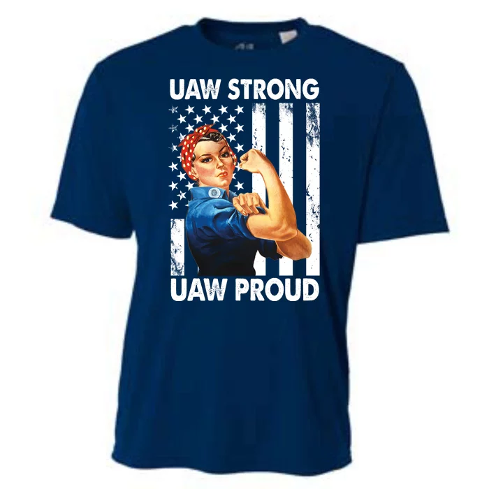 Uaw Strong Uaw Proud Union Member Strong Cooling Performance Crew T-Shirt