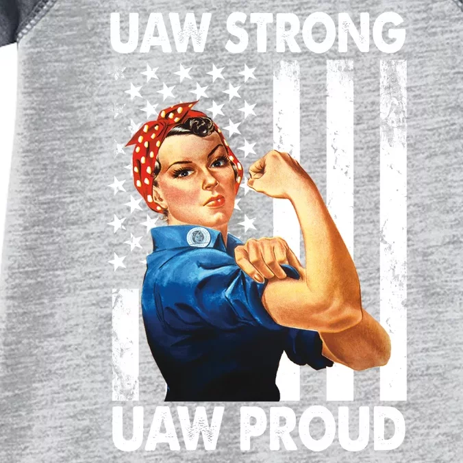 Uaw Strong Uaw Proud Union Member Strong Infant Baby Jersey Bodysuit