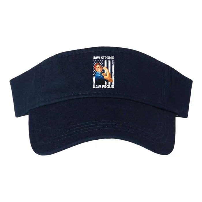 Uaw Strong Uaw Proud Union Member Strong Valucap Bio-Washed Visor