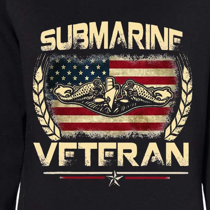 U.S Submarines Veteran Service Military Patriotic Womens California Wash Sweatshirt