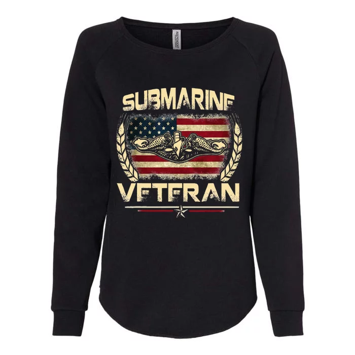 U.S Submarines Veteran Service Military Patriotic Womens California Wash Sweatshirt