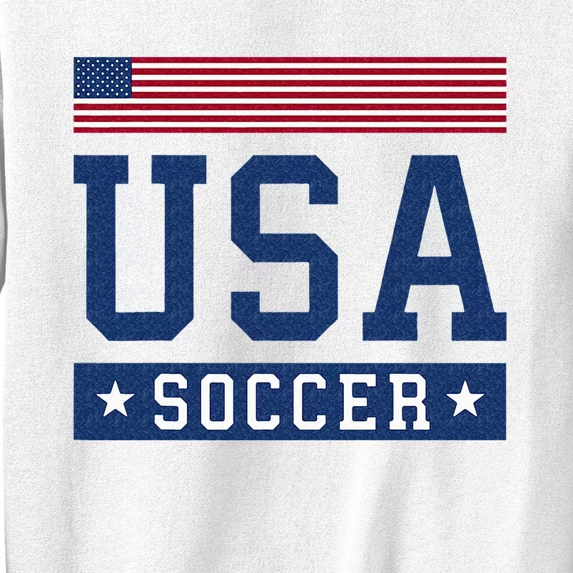 USA Soccer Women Men Kids American Flag Soccer Fan Sweatshirt