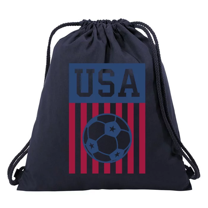 USA Soccer Wo American Soccer Fan Hoodie Drawstring Bag