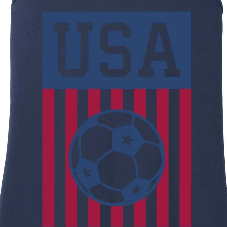 USA Soccer Wo American Soccer Fan Hoodie Ladies Essential Tank