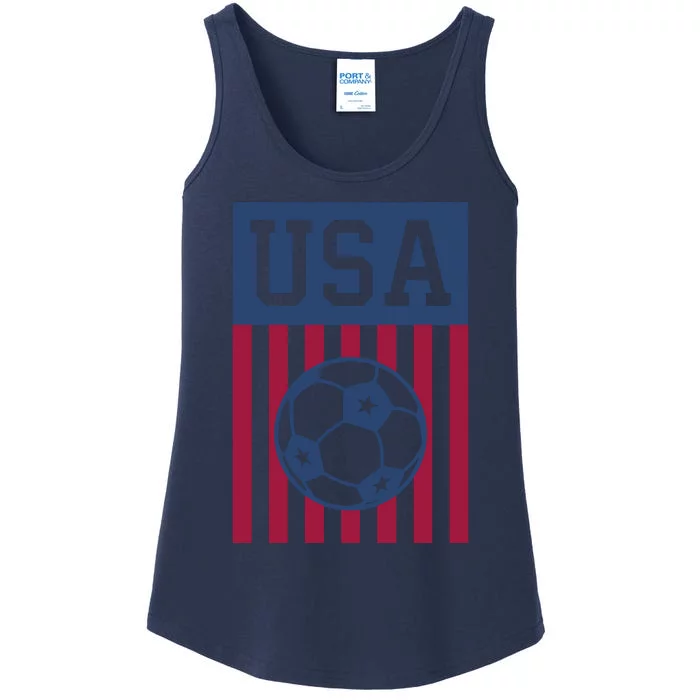 USA Soccer Wo American Soccer Fan Hoodie Ladies Essential Tank