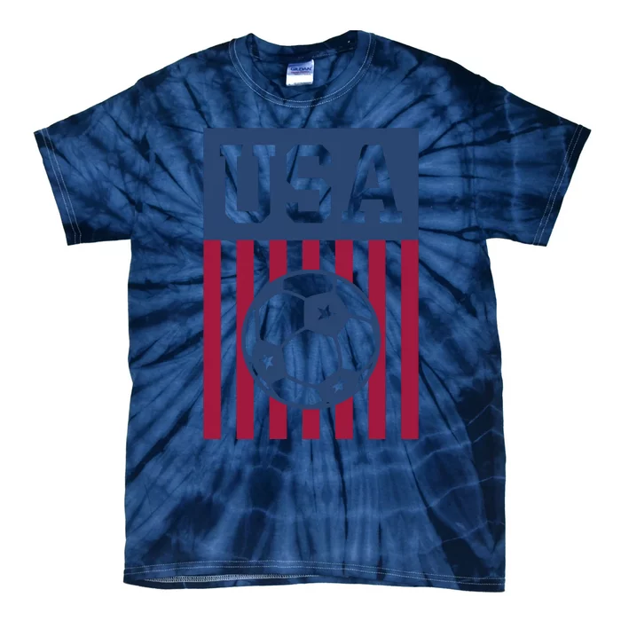 USA Soccer Wo American Soccer Fan Hoodie Tie-Dye T-Shirt