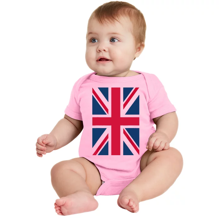 UK Shirt Women Men | Cool Vertical British Union Jack Flag Baby Bodysuit