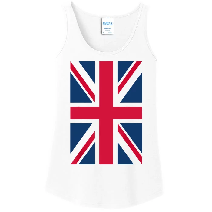 UK Shirt Women Men | Cool Vertical British Union Jack Flag Ladies Essential Tank