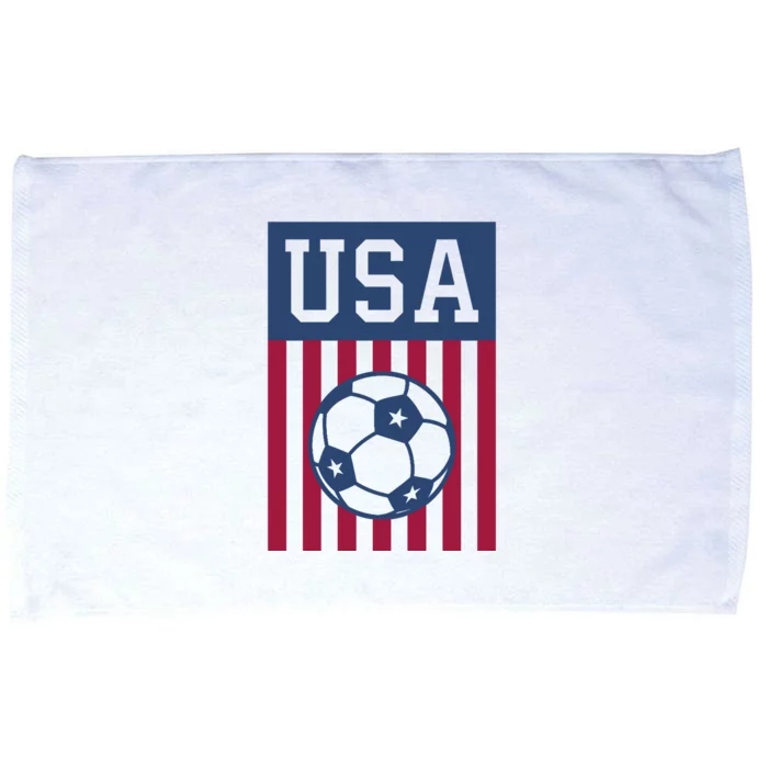 USA Soccer Wo American Soccer Fan Hoodie Microfiber Hand Towel