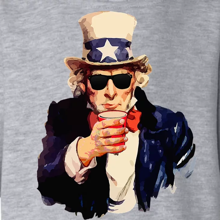 Uncle Sam Wants You To Drink Funny Drinking Toddler Hoodie