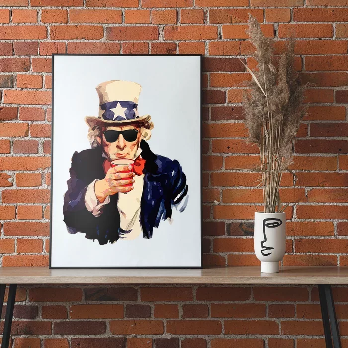 Uncle Sam Wants You To Drink Funny Drinking Poster