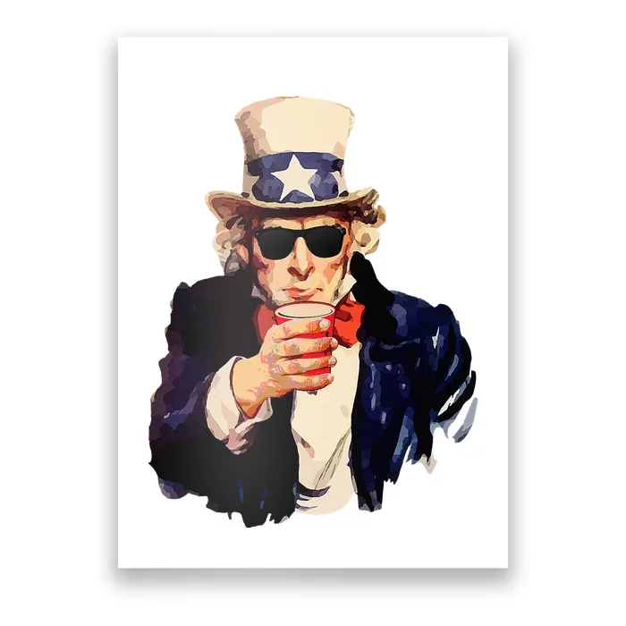 Uncle Sam Wants You To Drink Funny Drinking Poster