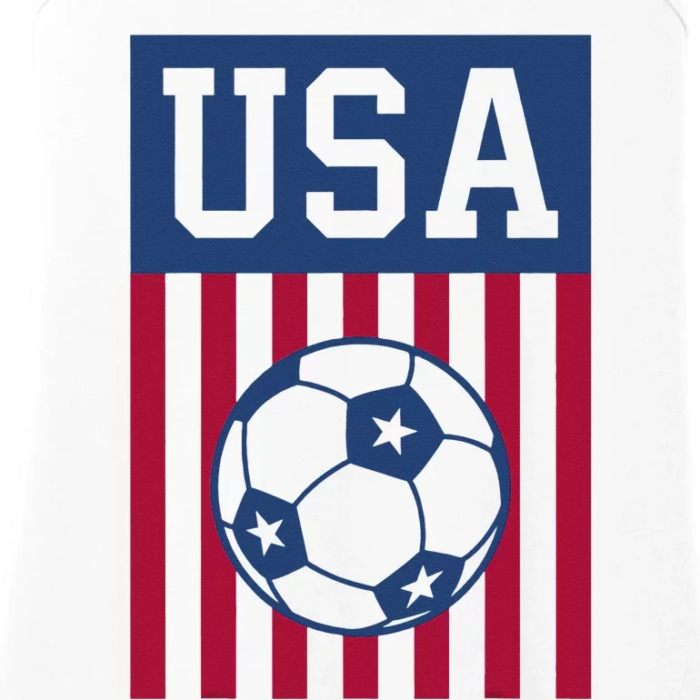 USA Soccer Women Men Kids American Soccer Fan Ladies Essential Tank