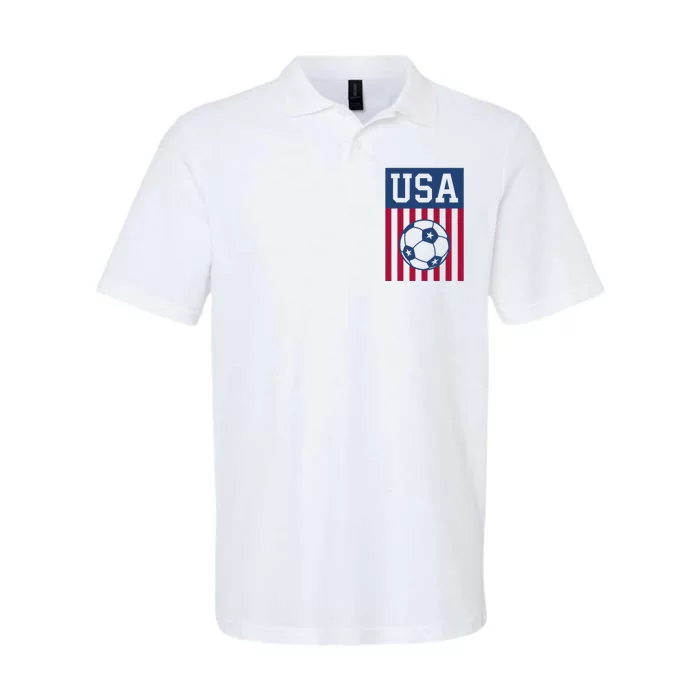 USA Soccer Women Men Kids American Soccer Fan Softstyle Adult Sport Polo