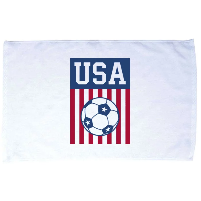 USA Soccer Women Men Kids American Soccer Fan Microfiber Hand Towel