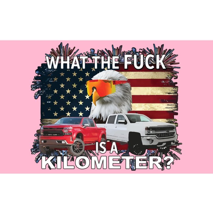 United States Wtf Is A Kilometer Eagle Bumper Sticker