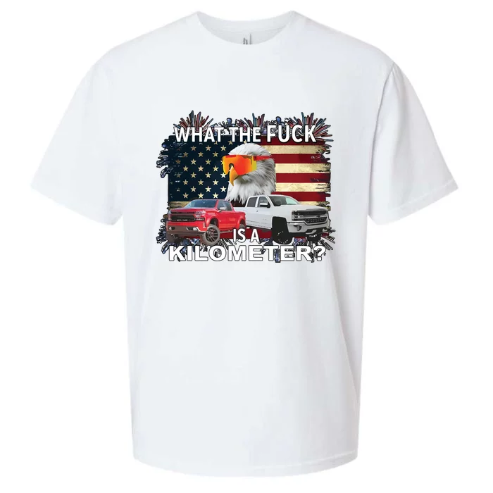 United States Wtf Is A Kilometer Eagle Sueded Cloud Jersey T-Shirt