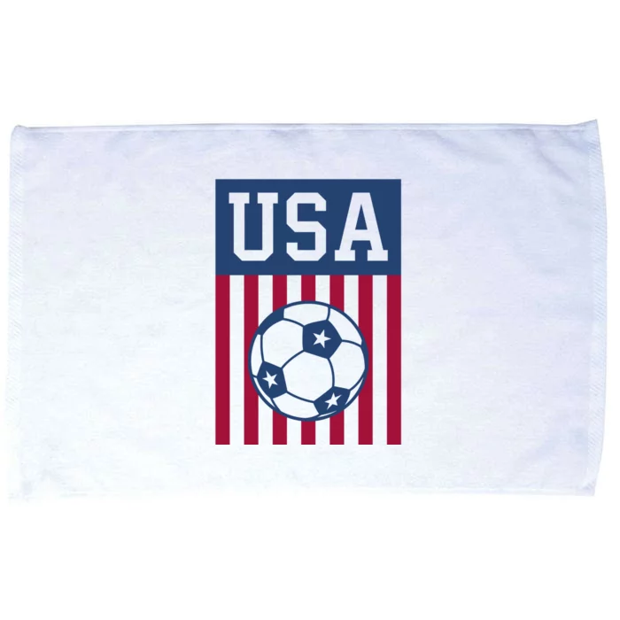 USA Soccer Women Men Kids American Soccer Fan Microfiber Hand Towel