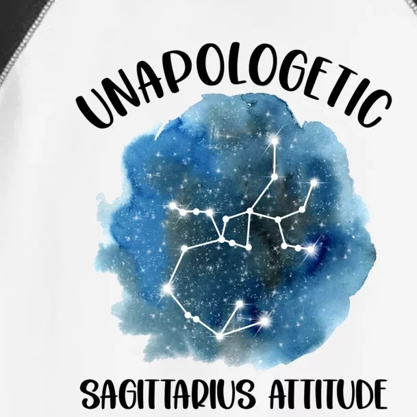 Unapologetic Sagittarius Zodiac Constellation Attitude Gift Toddler Fine Jersey T-Shirt