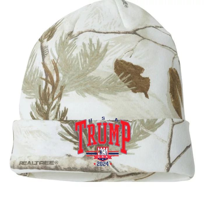 Usa Trump 2024 Take America Back 2024 President Kati - 12in Camo Beanie