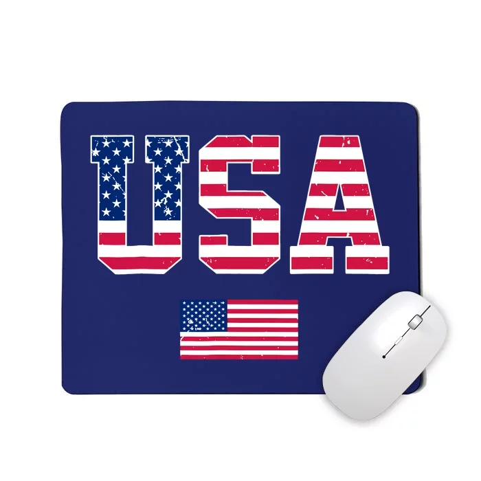 Usa Team 2024 United States American Flag Sport Usa 2024 Mousepad