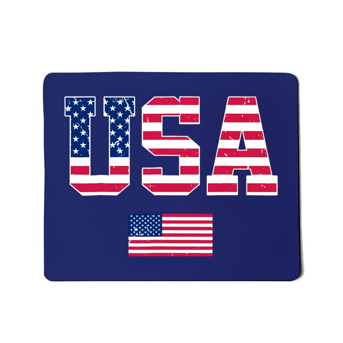 Usa Team 2024 United States American Flag Sport Usa 2024 Mousepad