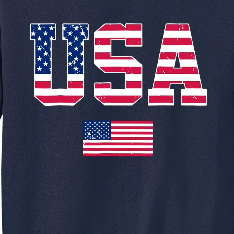 Usa Team 2024 United States American Flag Sport Usa 2024 Tall Sweatshirt