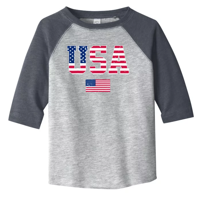 Usa Team 2024 United States American Flag Sport Usa 2024 Toddler Fine Jersey T-Shirt