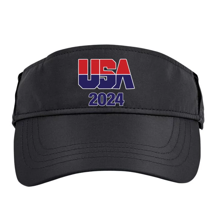 Usa Team 2024 Souvenir American Sports Adult Drive Performance Visor